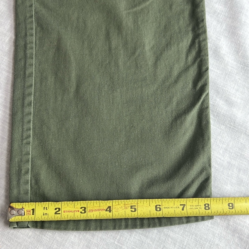 🌞 Casey & Max Vintage green casual elastic draw string capri trousers women 8 - Picture 13 of 16